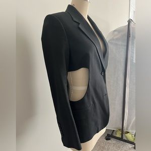 Helmut Lang cutout black blazer